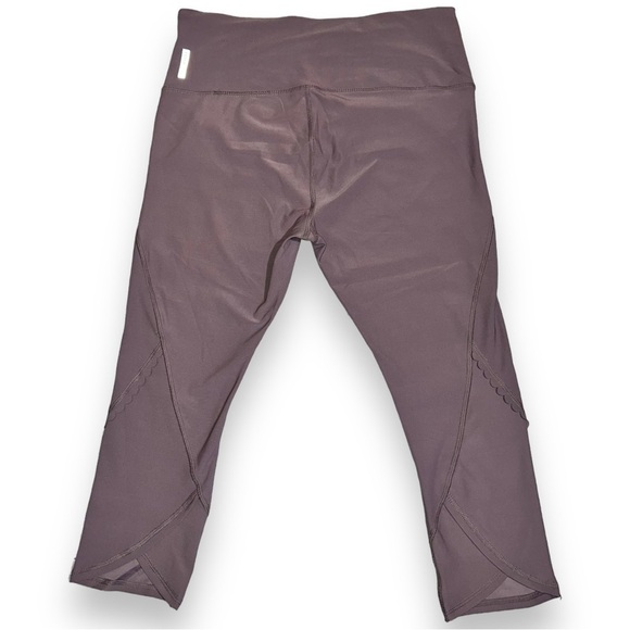 RBX Scallop Detail Cropped Leggings Purple Size Large - Picture 5 of 6